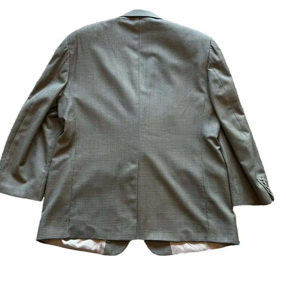 BROOKS BROTHERS Taupe 44 S Wool Cashmere Blend Herringbone Tweed Blazer